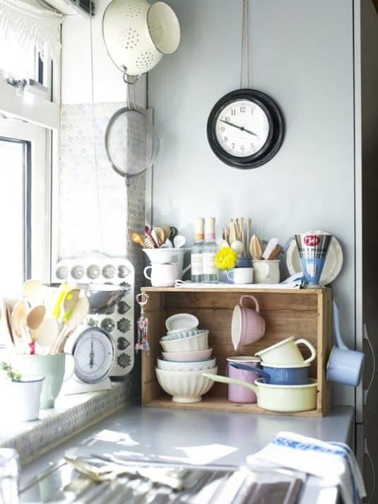 wooden crates in kitchen 8