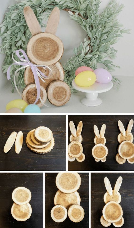 Handcrafted Wooden Easter Decorations