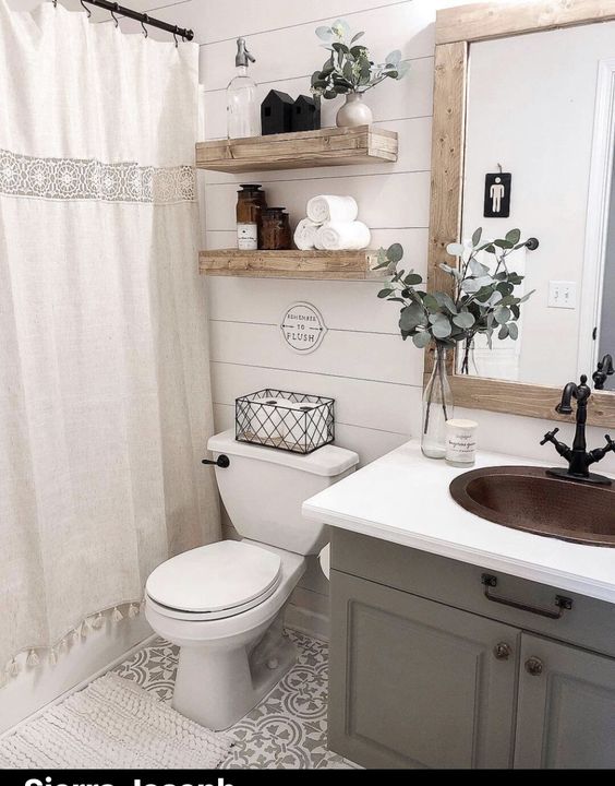 Beautiful wooden shelf ideas for the bathroom