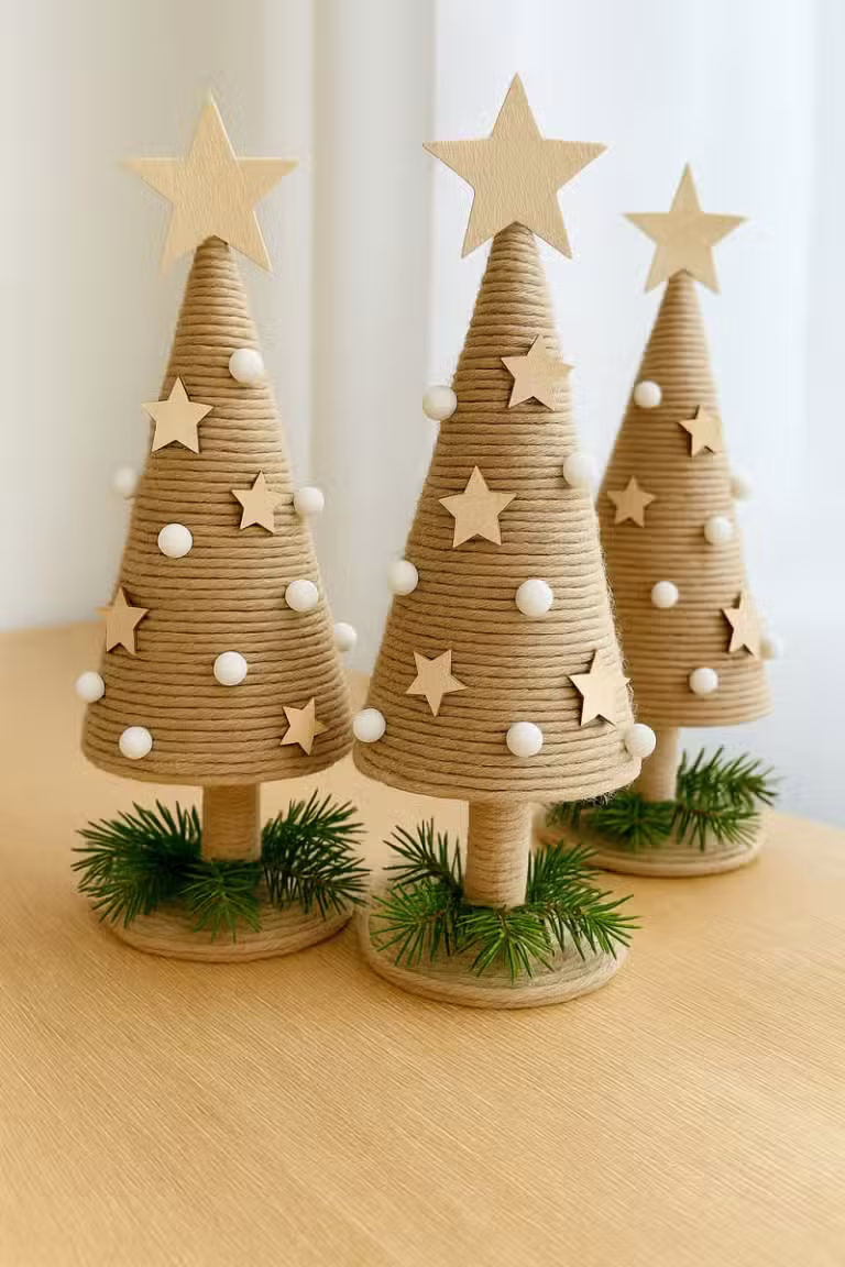 yarn christmas trees ideas 1